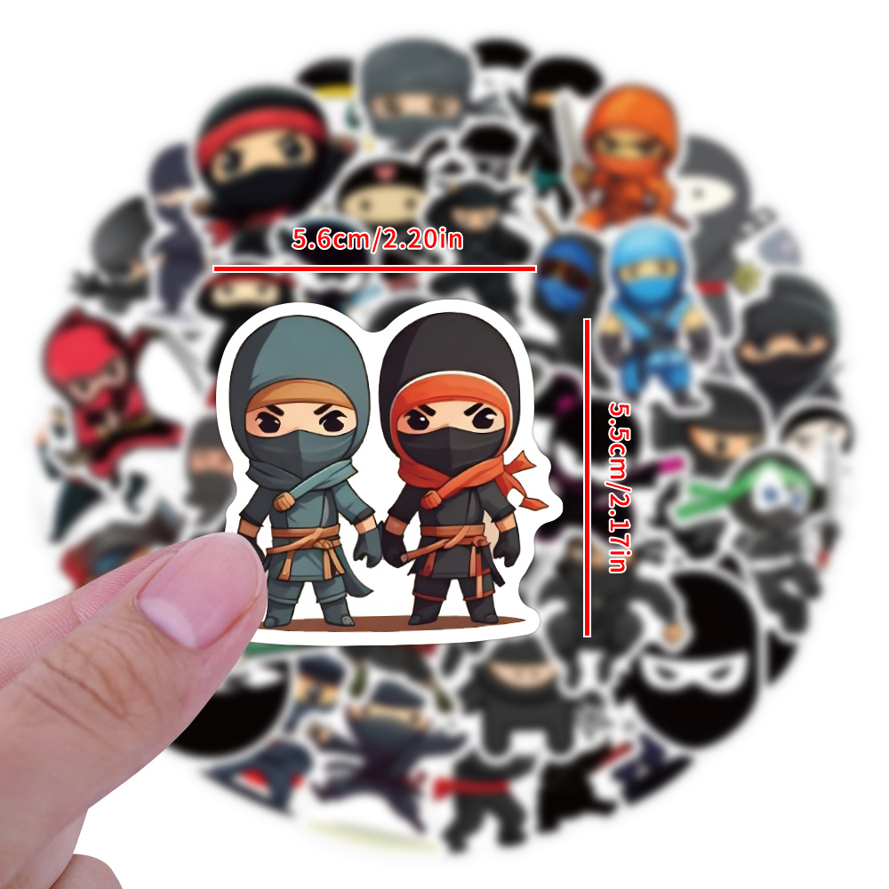 Kids Toys Cartoon Images - 60 uds Ninja Samurai imagen de