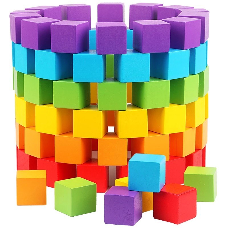 Wooden Blocks Stacking - Bloques de construcción de madera para
