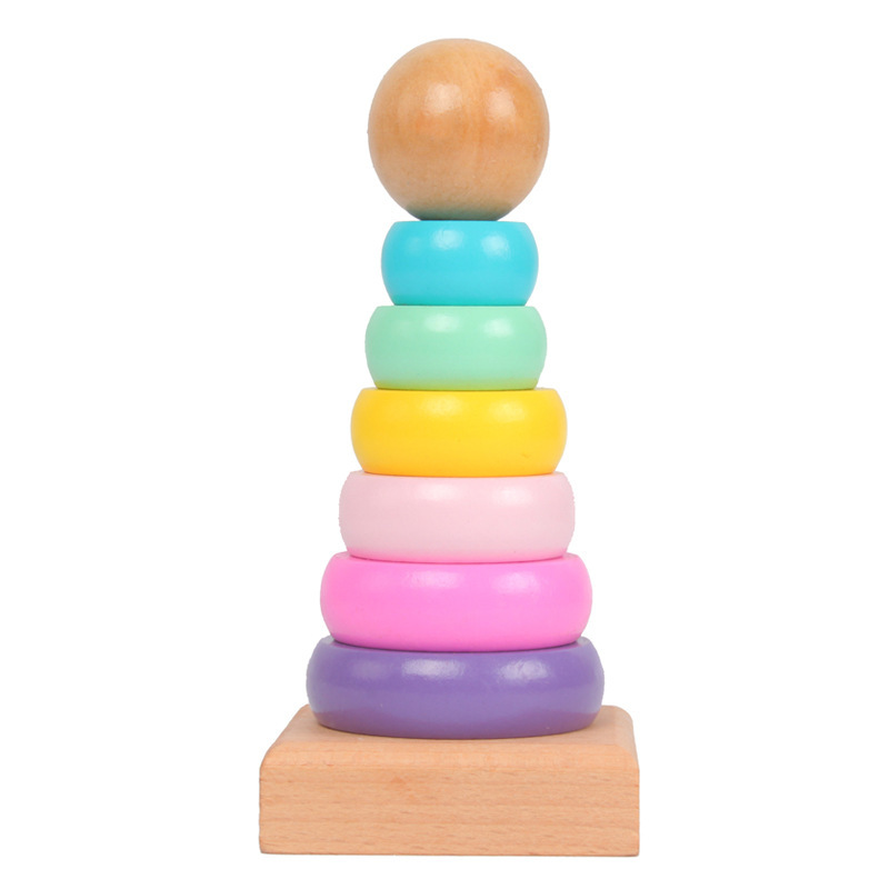 Kids Toys 2 Year Old - Virola de torre de arcoíris para