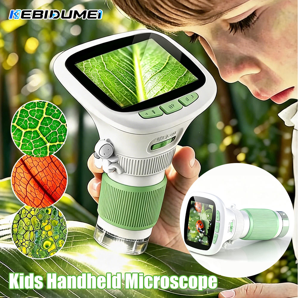 Kids Toys Videos - Microscopio de Mano para Niños KEBIDUMEI