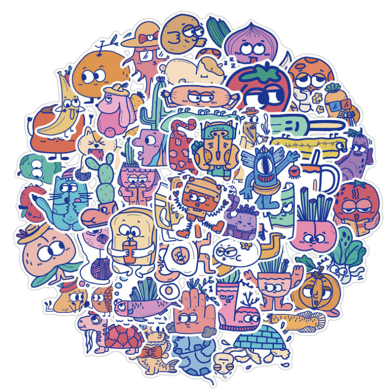 Kids Toys Cartoon Images - 10/30/50 Uds. Pegatinas de grafiti con