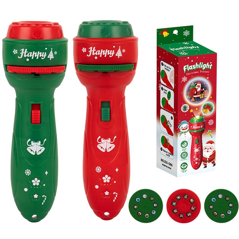 Kids Toys Cartoon Images - Linterna de Mano Navideña con Proyector
