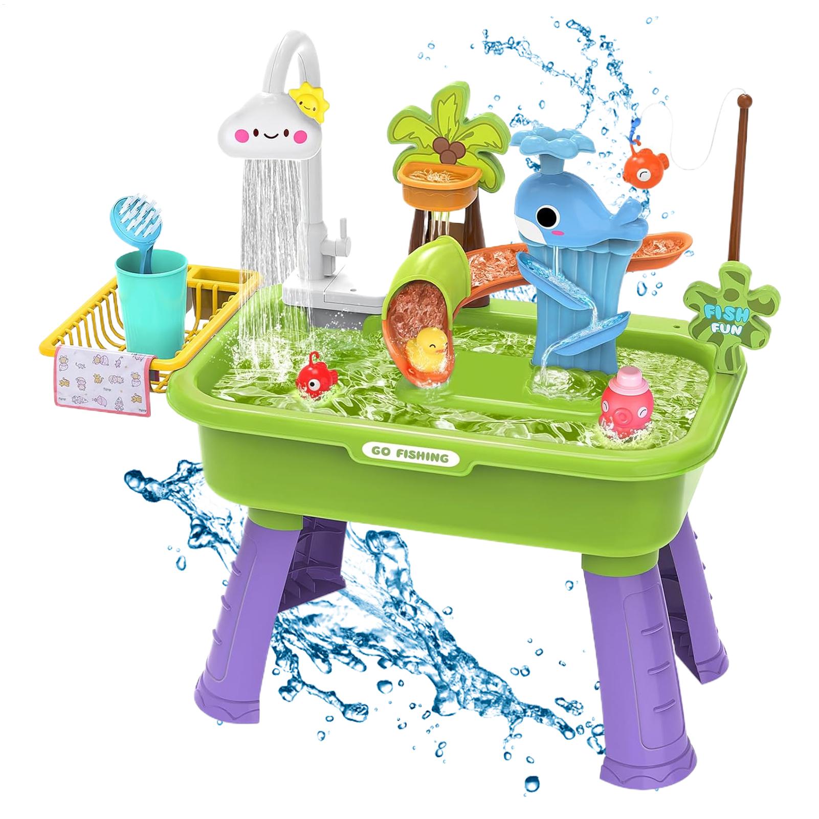 Kids Toys Kitchen - Fregadero de Juego Eléctrico para Niños