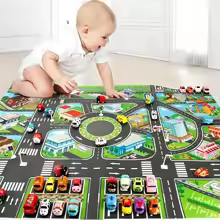 Kids Toys Under 100 - Alfombra de Mapa de Carretera de