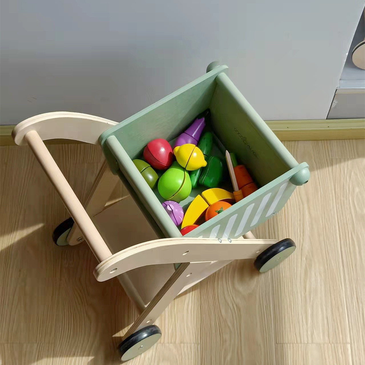 INS-carrito de compras de made - Kids Toys Kitchen reseña y precio