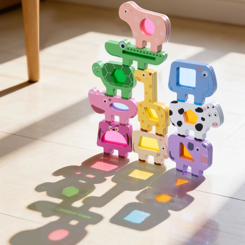 Juego de bloques apilables de  - Wooden Blocks Stacking reseña y precio
