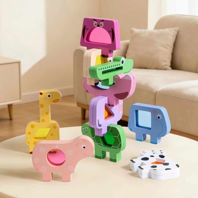 Juego de bloques apilables de  - Wooden Blocks Stacking reseña y precio