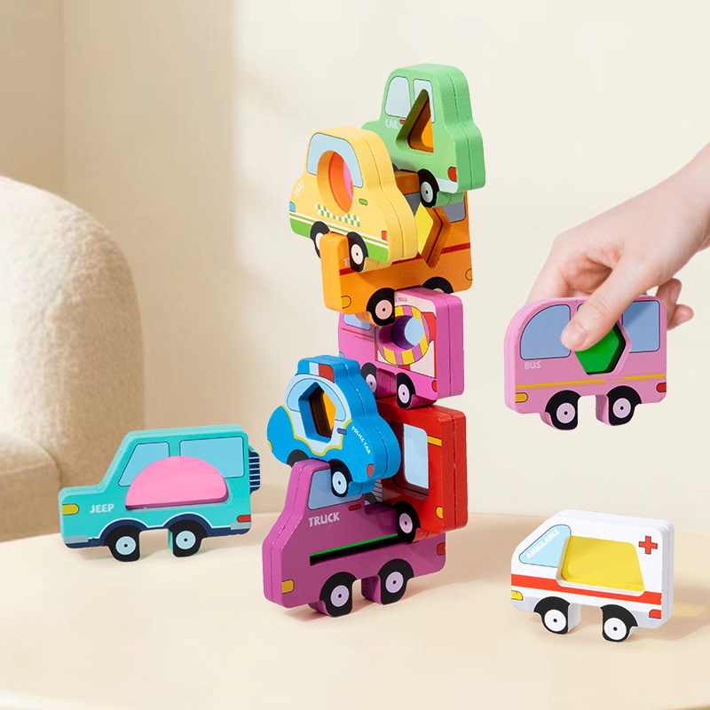 Juego de bloques apilables de  - Wooden Blocks Stacking reseña y precio