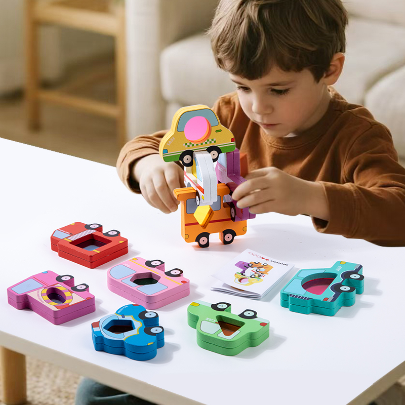 Juego de bloques apilables de  - Wooden Blocks Stacking reseña y precio