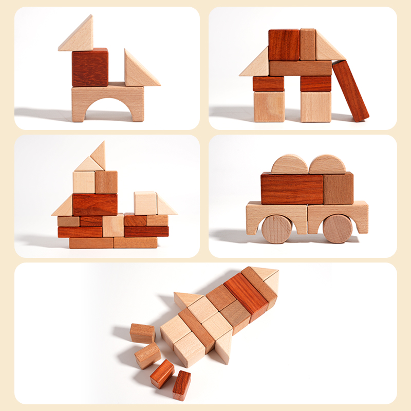 Bloques de construcción DIY de - Wooden Blocks Stacking reseña y precio