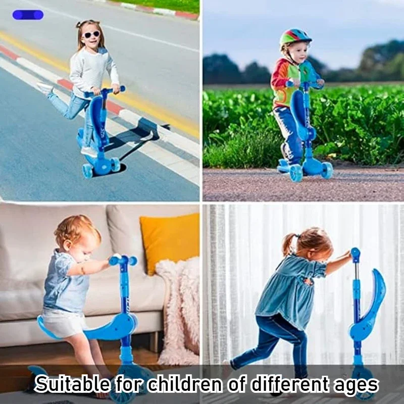 Patinete 2 en 1 para niños con - Kids Toys Scooter reseña y precio