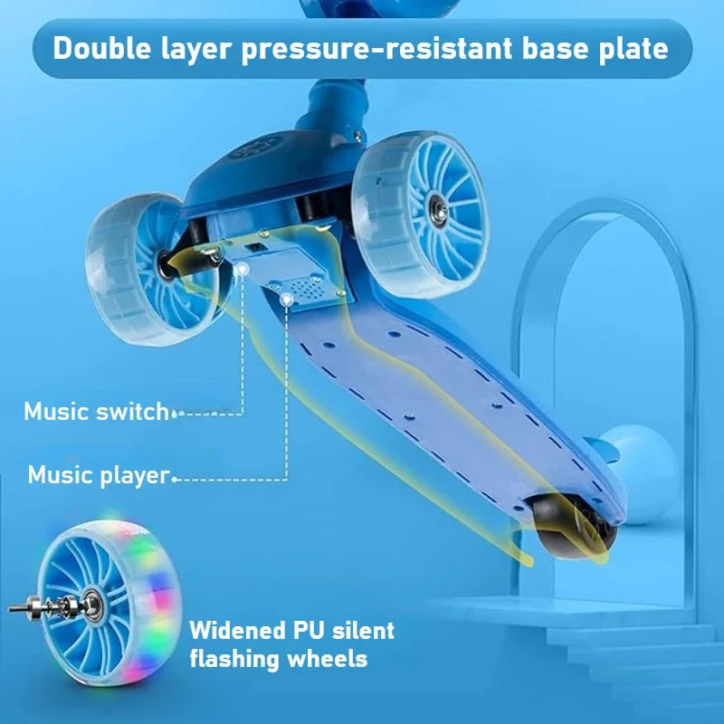 Patinete 2 en 1 para niños con - Kids Toys Scooter reseña y precio