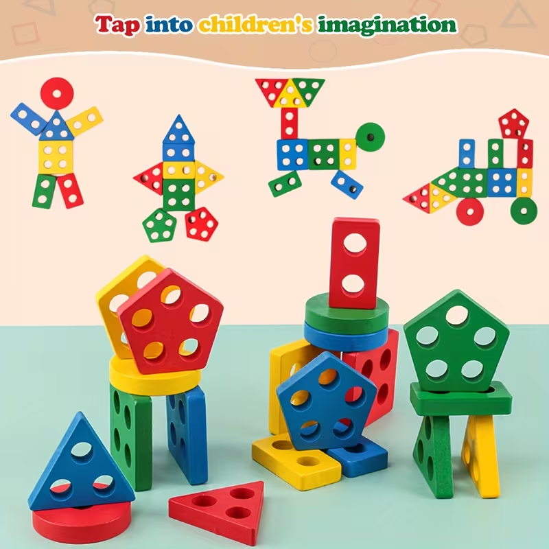 Juegos de madera Montessori, j - Kids Toys 2 Year Old reseña y precio