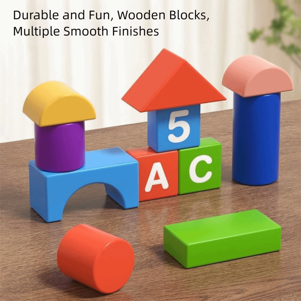 Bloques de construcción de mad - Wooden Blocks Stacking reseña y precio
