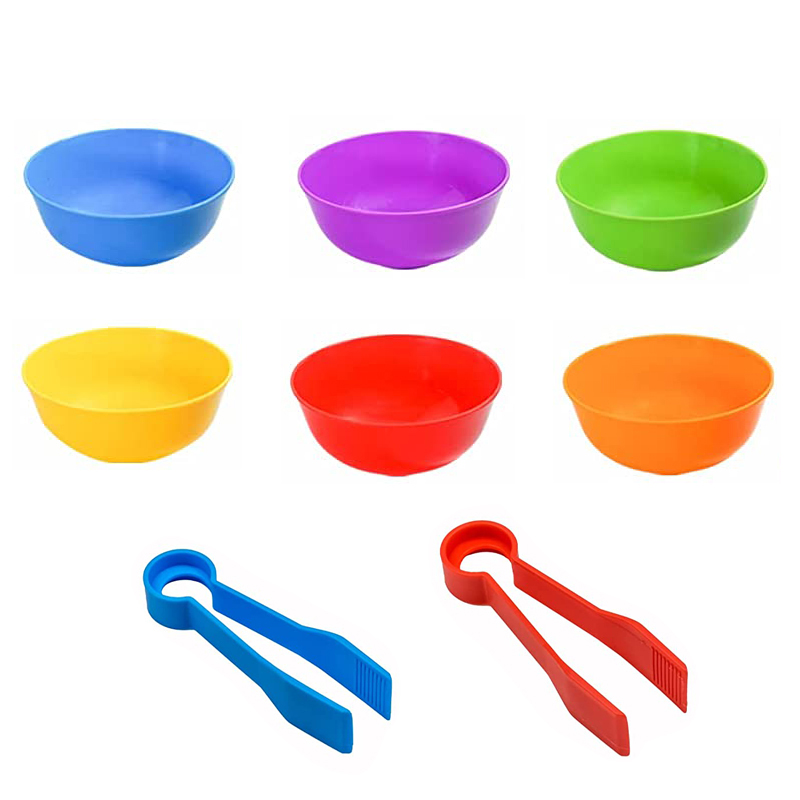 6 cuencos de plástico con 2 pi - Kids Toys 2 Year Old reseña y precio