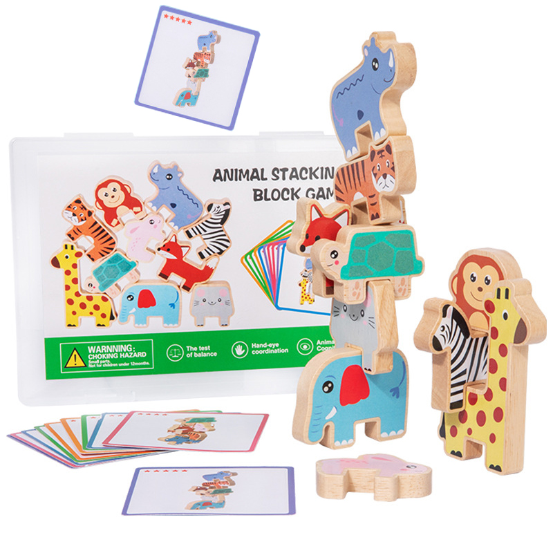 Bloques de Madera Apilables co - Wooden Blocks Stacking reseña y precio