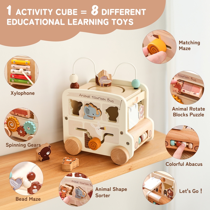 Juguetes Montessori de Madera  - Kids Toys 2 Year Old reseña y precio