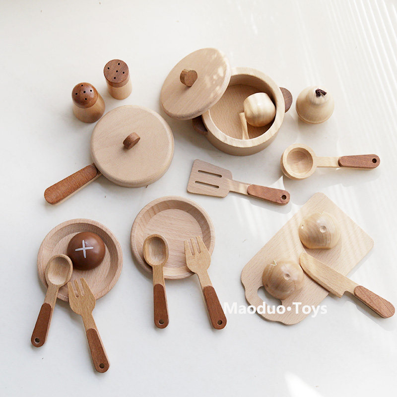 Juego de cocina de madera de h - Kids Toys Kitchen reseña y precio