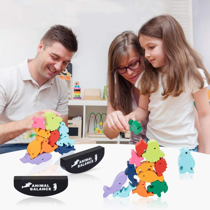 Nuevos niños Montessori bloque - Wooden Blocks Stacking reseña y precio