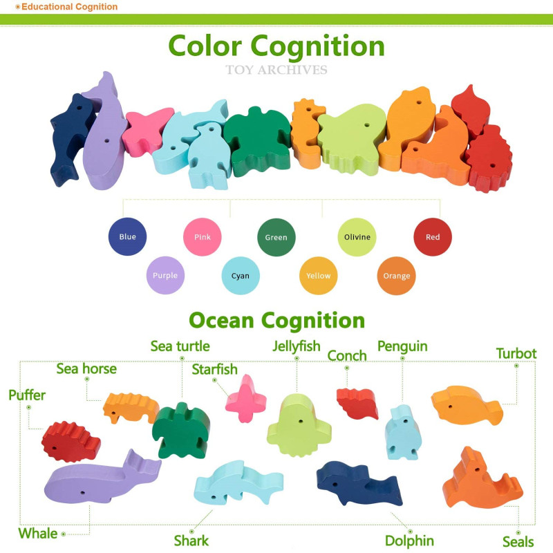 Nuevos niños Montessori bloque - Wooden Blocks Stacking reseña y precio
