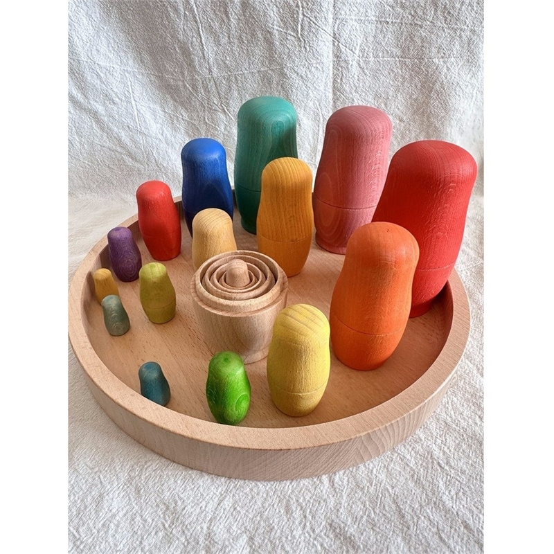 Juguetes de madera para niños, - Wooden Blocks Stacking reseña y precio