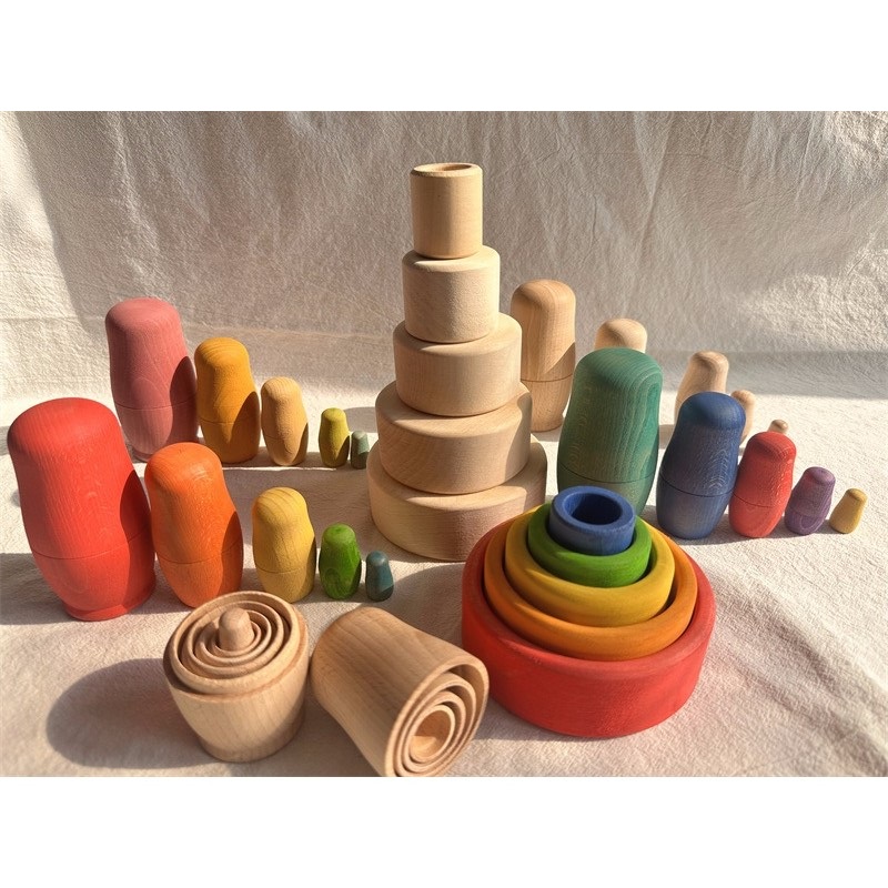 Juguetes de madera para niños, - Wooden Blocks Stacking reseña y precio