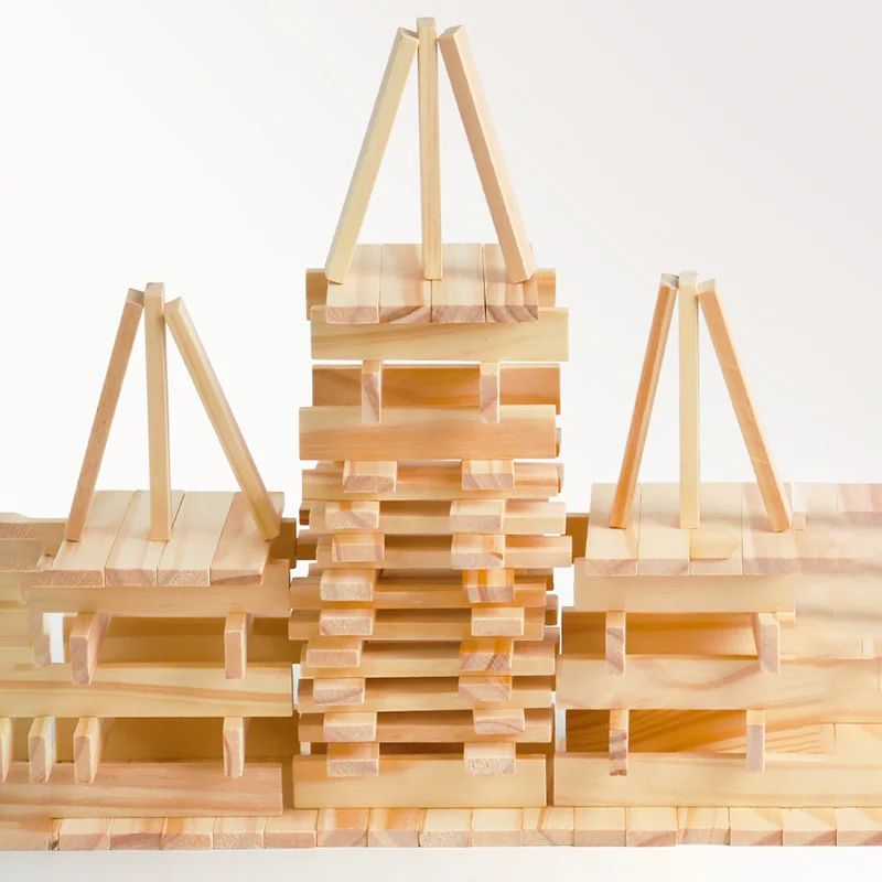 Kit de construcción de bloques - Wooden Blocks Stacking reseña y precio