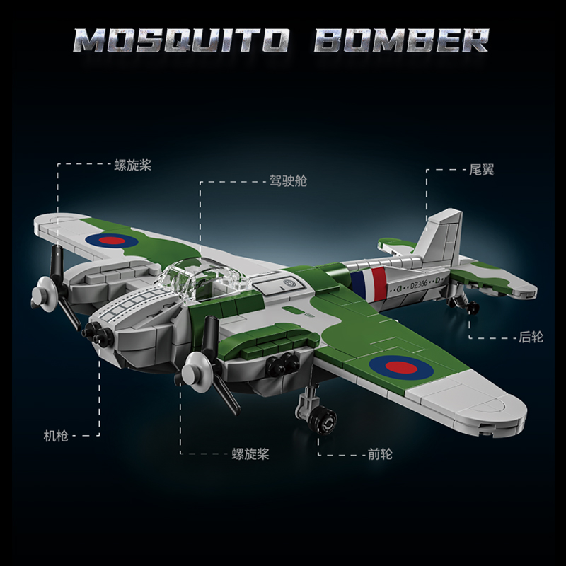 UK militar WW2 De Havilland Mo - Kids Toys Uk reseña y precio