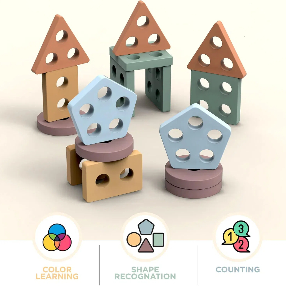 Juguetes Montessori para mayor - Wooden Blocks Stacking reseña y precio