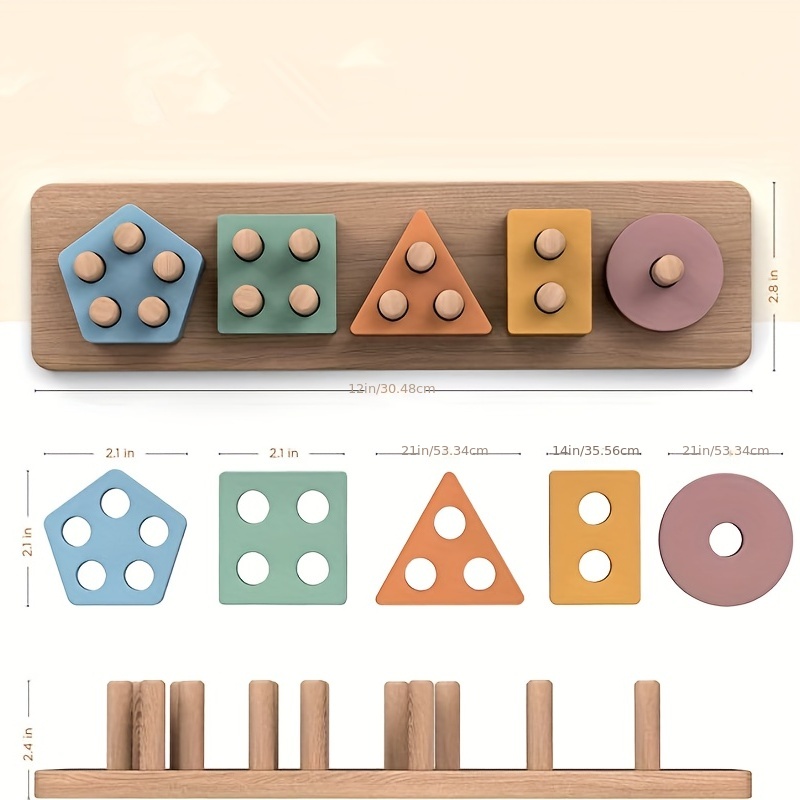 Juguetes Montessori para mayor - Wooden Blocks Stacking reseña y precio