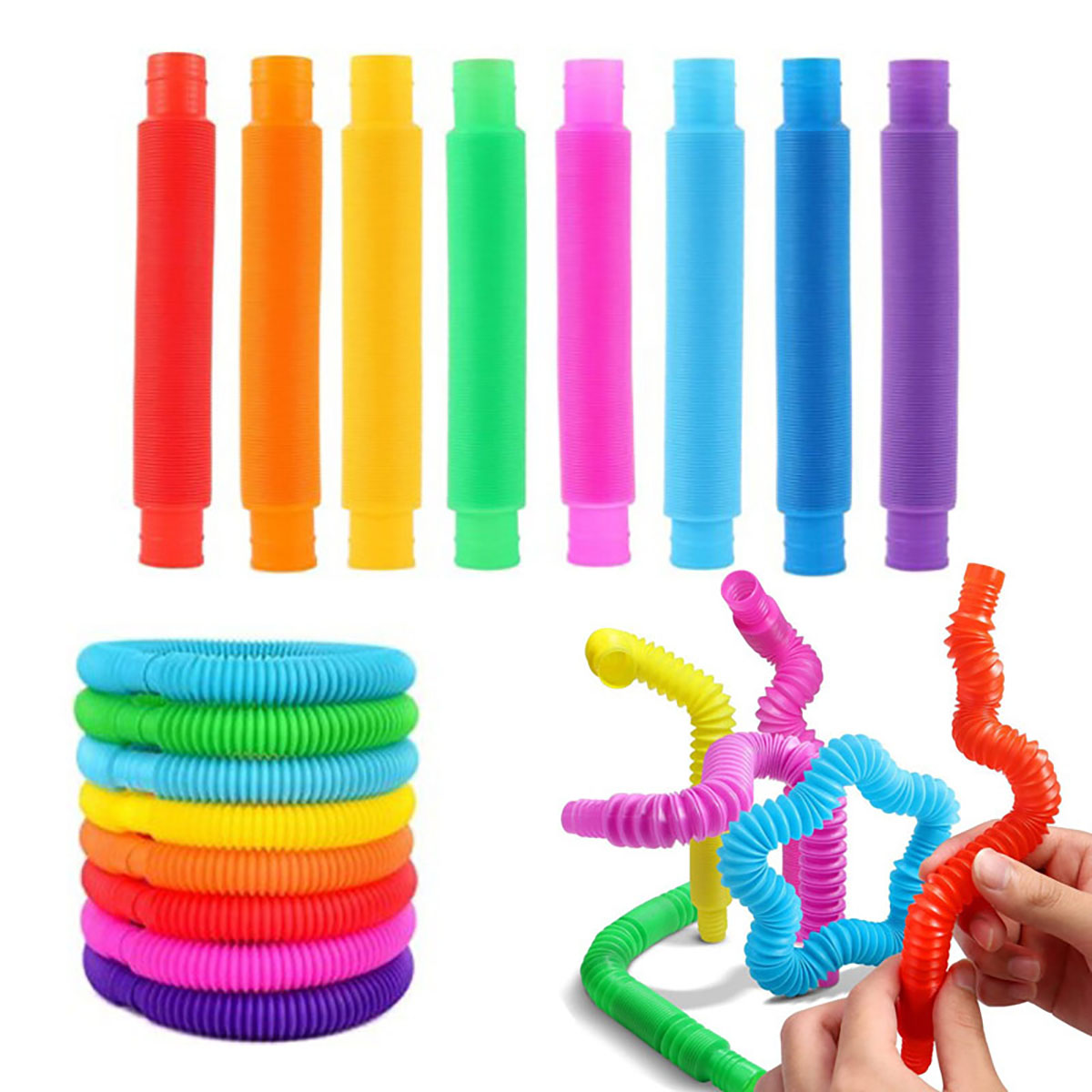 Tubos telescópicos coloridos d - Kids Toys Youtube reseña y precio