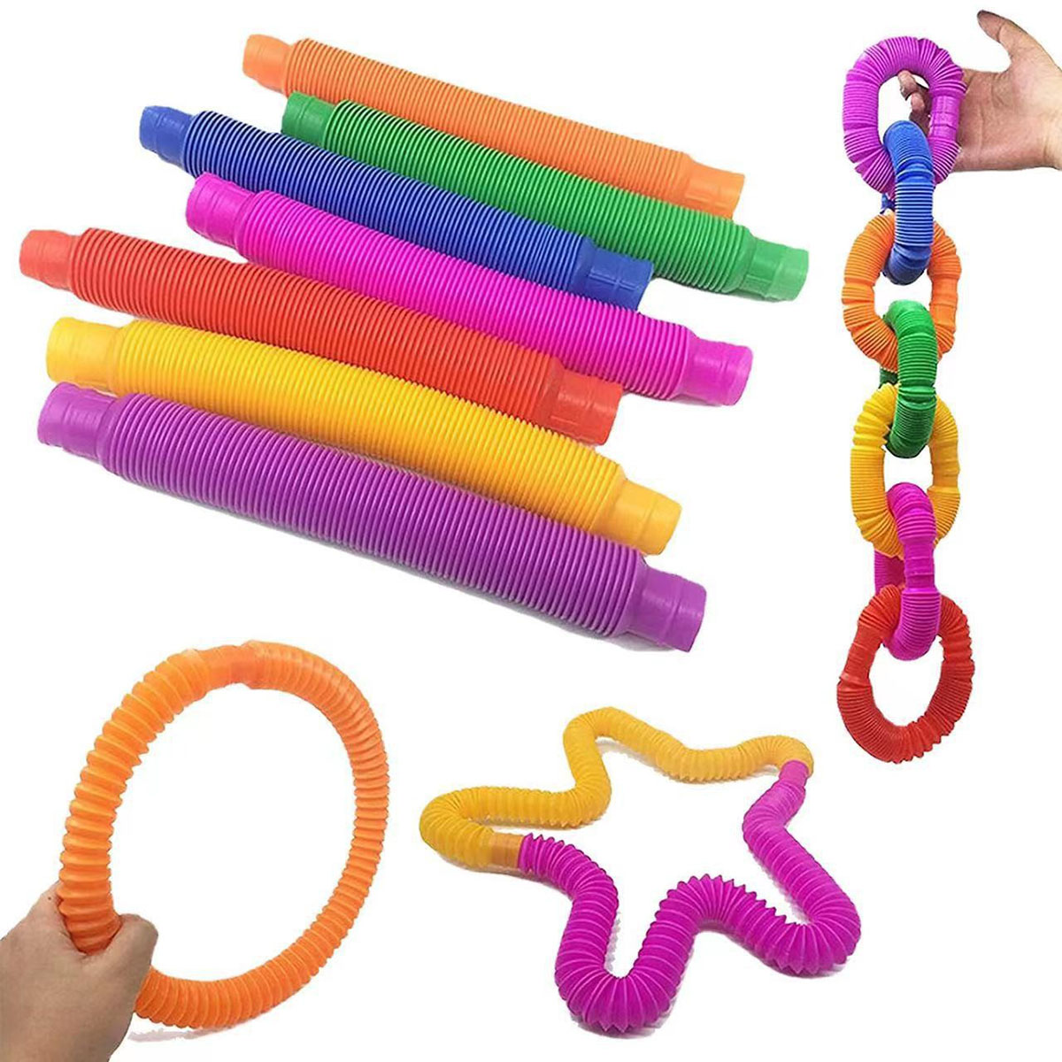 Tubos telescópicos coloridos d - Kids Toys Youtube reseña y precio