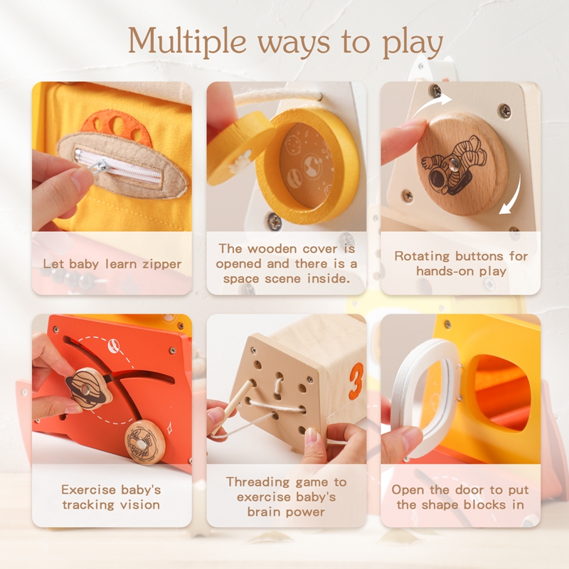 Juguetes Montessori de madera  - Wooden Blocks Stacking reseña y precio
